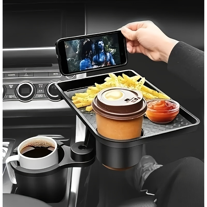 adjustable car cup holder with 360 rotating tray abs material   for secure beverage storage ideal for food and drink organization vehicle accessory   accessory durable car part drink tray for car drink cup holder car car cup holders drink cup holder Product details 0