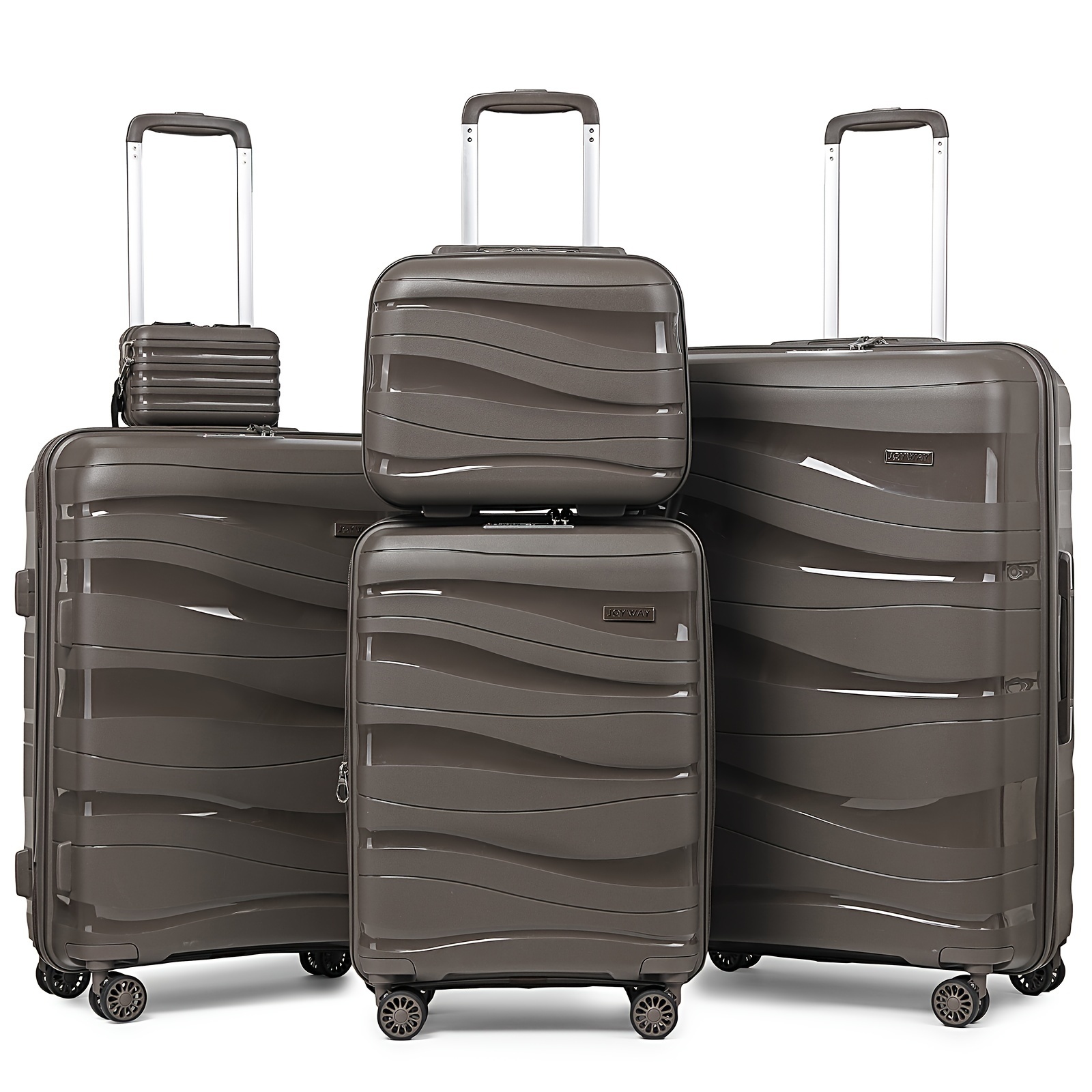 Joyway A Set Of Hard Shell Suitcases, 20 Inches, 24 Inches, 28 Inches Luggage, Carry-on Luggage Set, Travel Luggage Set, With Spinner Wheels With Hard Shell Travel Bag And Toiletry Bag