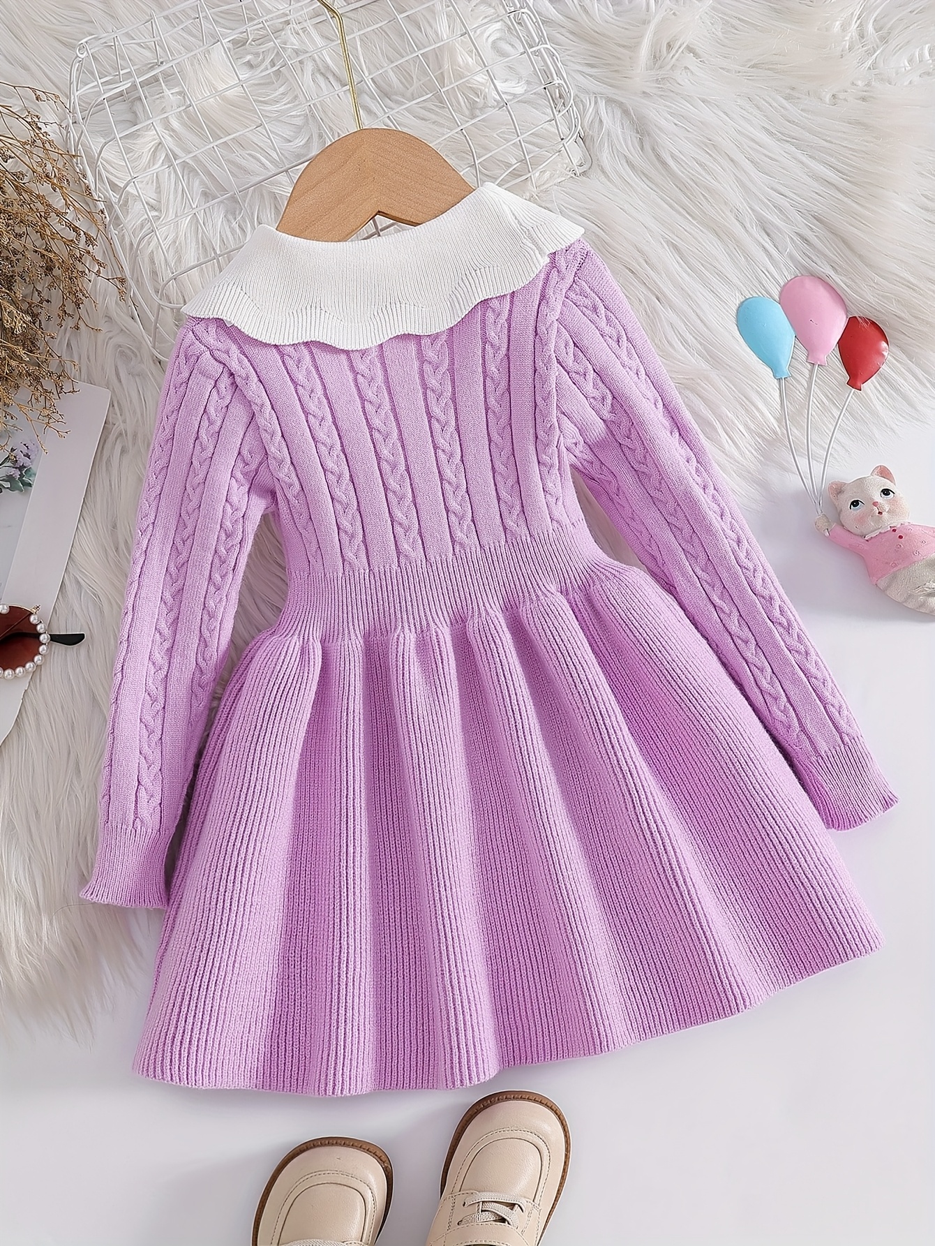 girls sweater dress autumn winter korean style ' - Temu