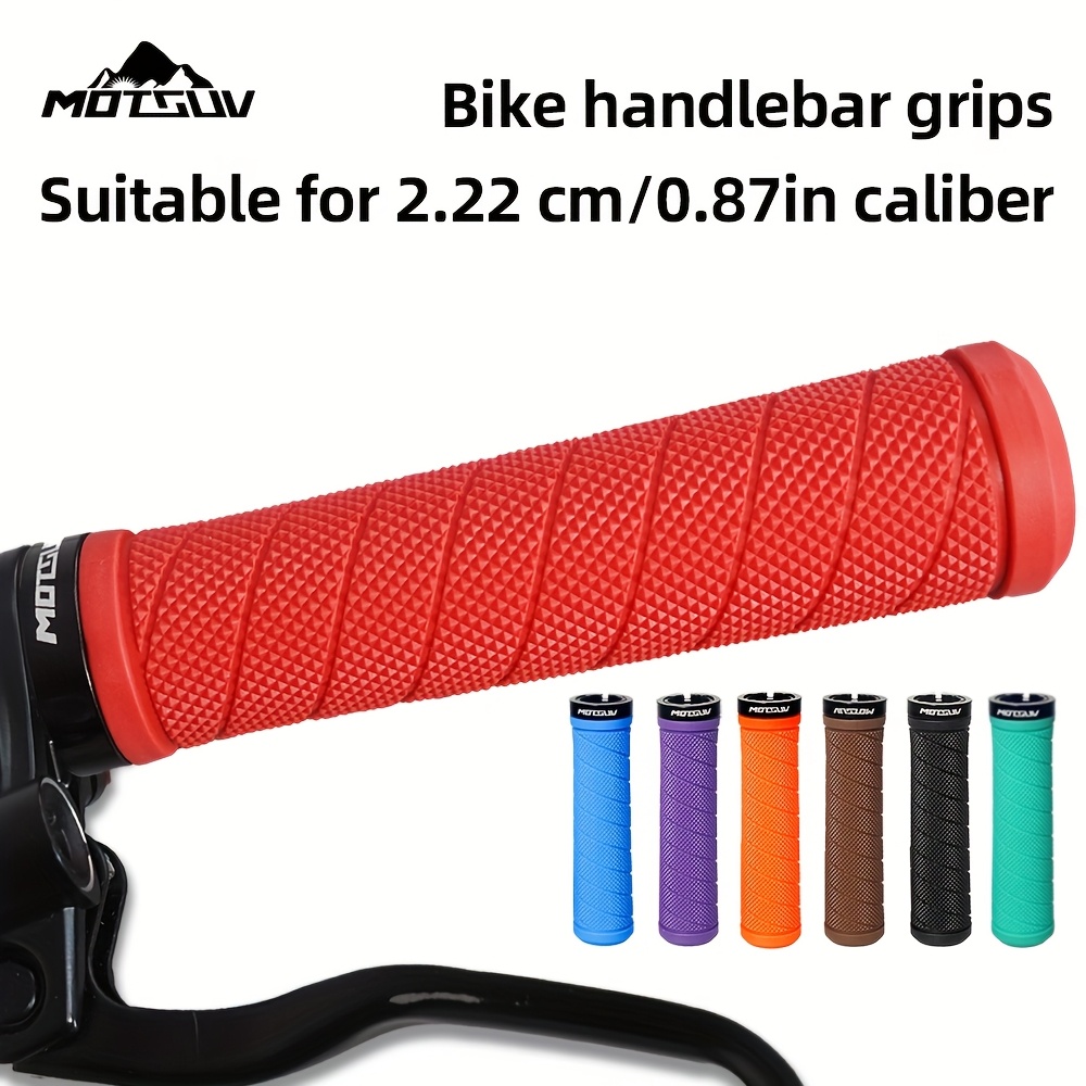 Bike Handlebar Grips - Non-Slip Rubber Grips For Mountain Bikes & Scooters