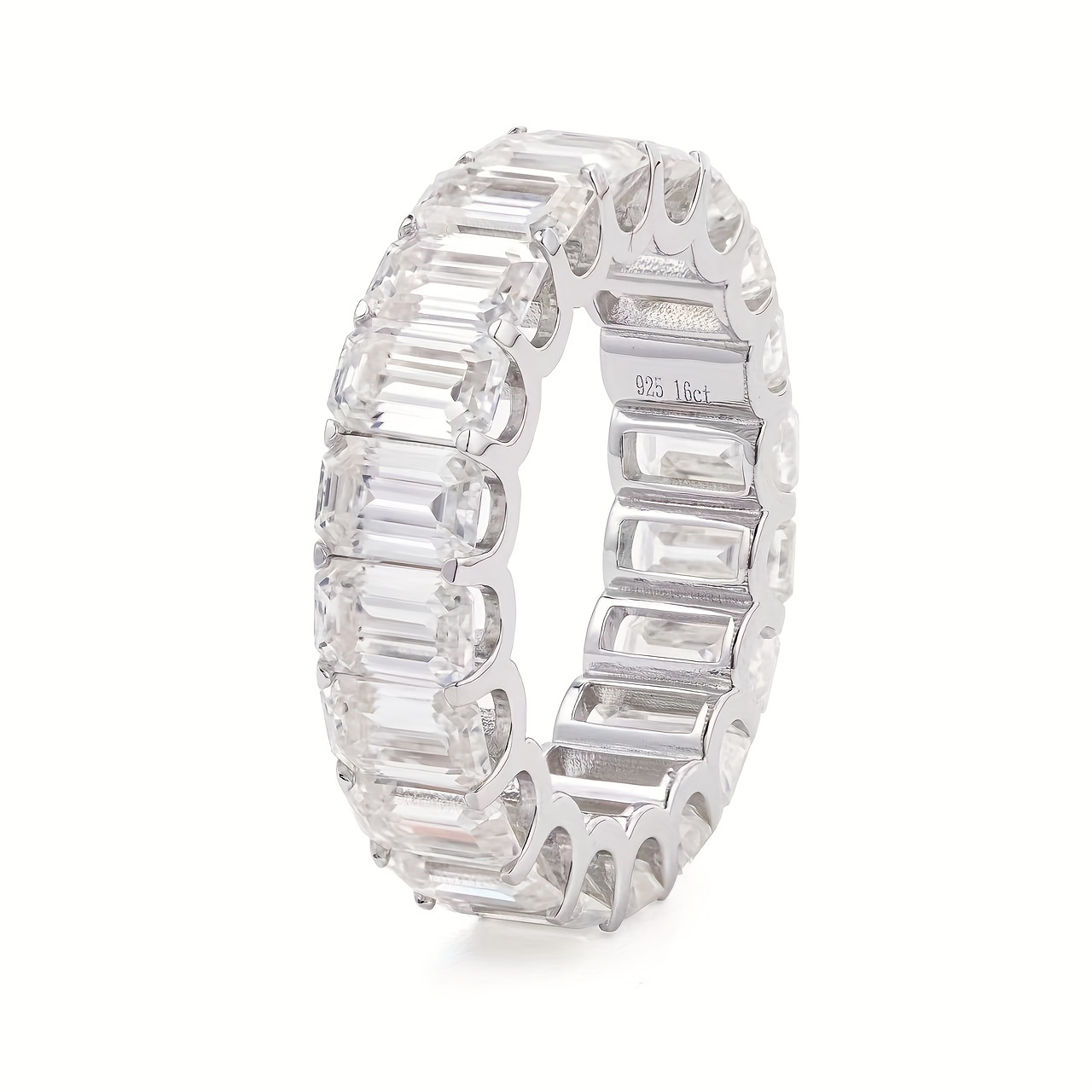 

1pc S925 Silver Moissanite Unisex Ring, Gift For Boyfriend, Girlfriend, For Men