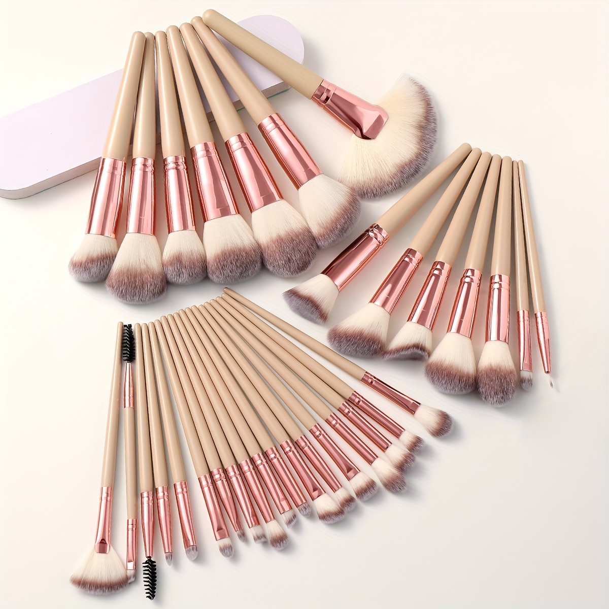 

15-32pcs/set Makeup Brush Kit, Convenient And Practical For Foundation, Blush, Eyeshadow, Eyebrow, Contour, Lip, Nose, Face Cosmetic Tools