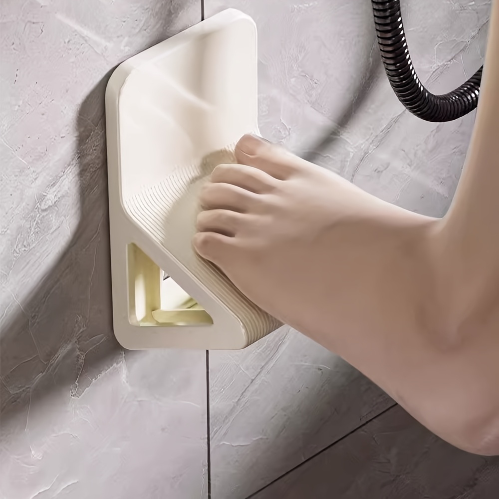 

Easy-install Wall-mounted Shower Foot Scrubber - No-drill, For Maternity &