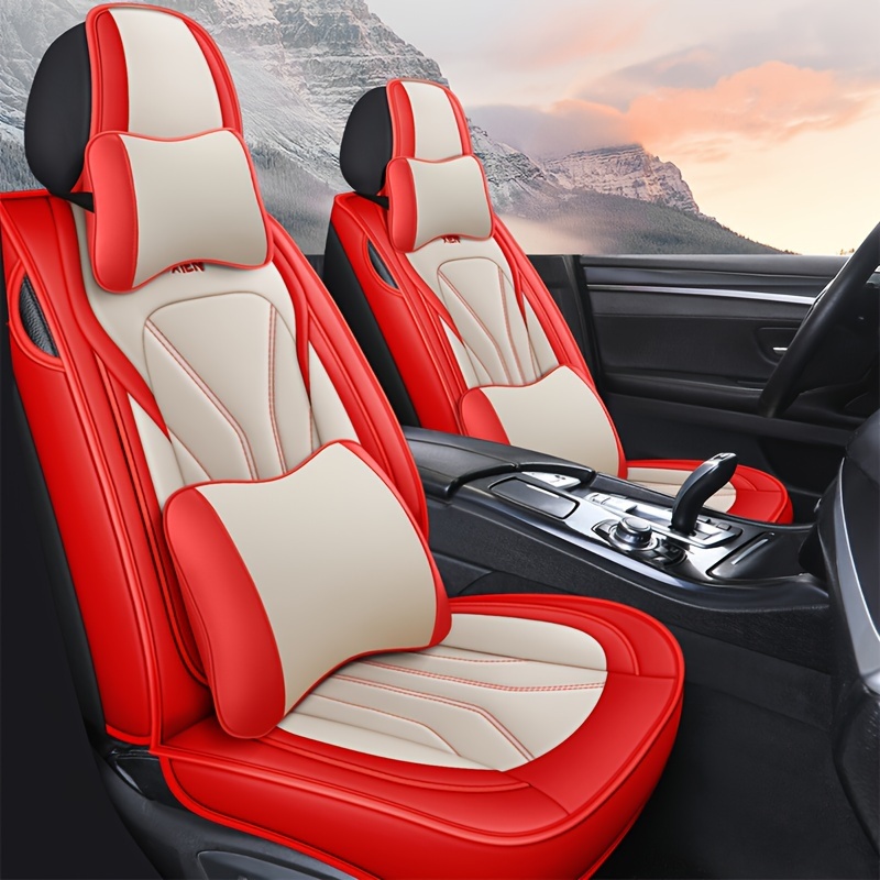 

Pu Leather Car Seat Covers, Suitable For All Seasons, Designed For Five-seater Sedans And Suvs, Providing Full Protection For Car Seats