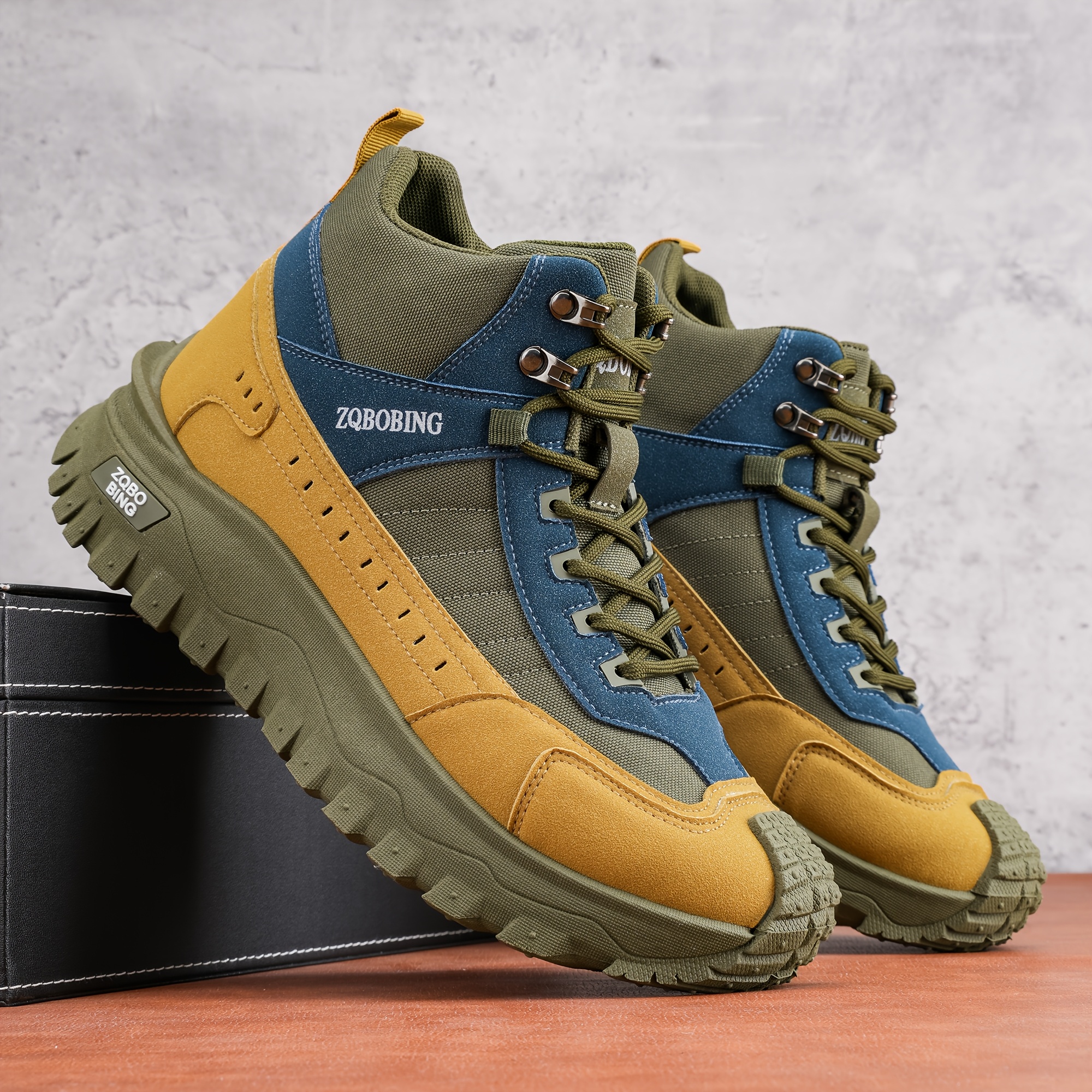 TEMU Zqbobing Spring Autumn Men's Mid-calf Casual Versatile Athletic Shoes Boots My9999
