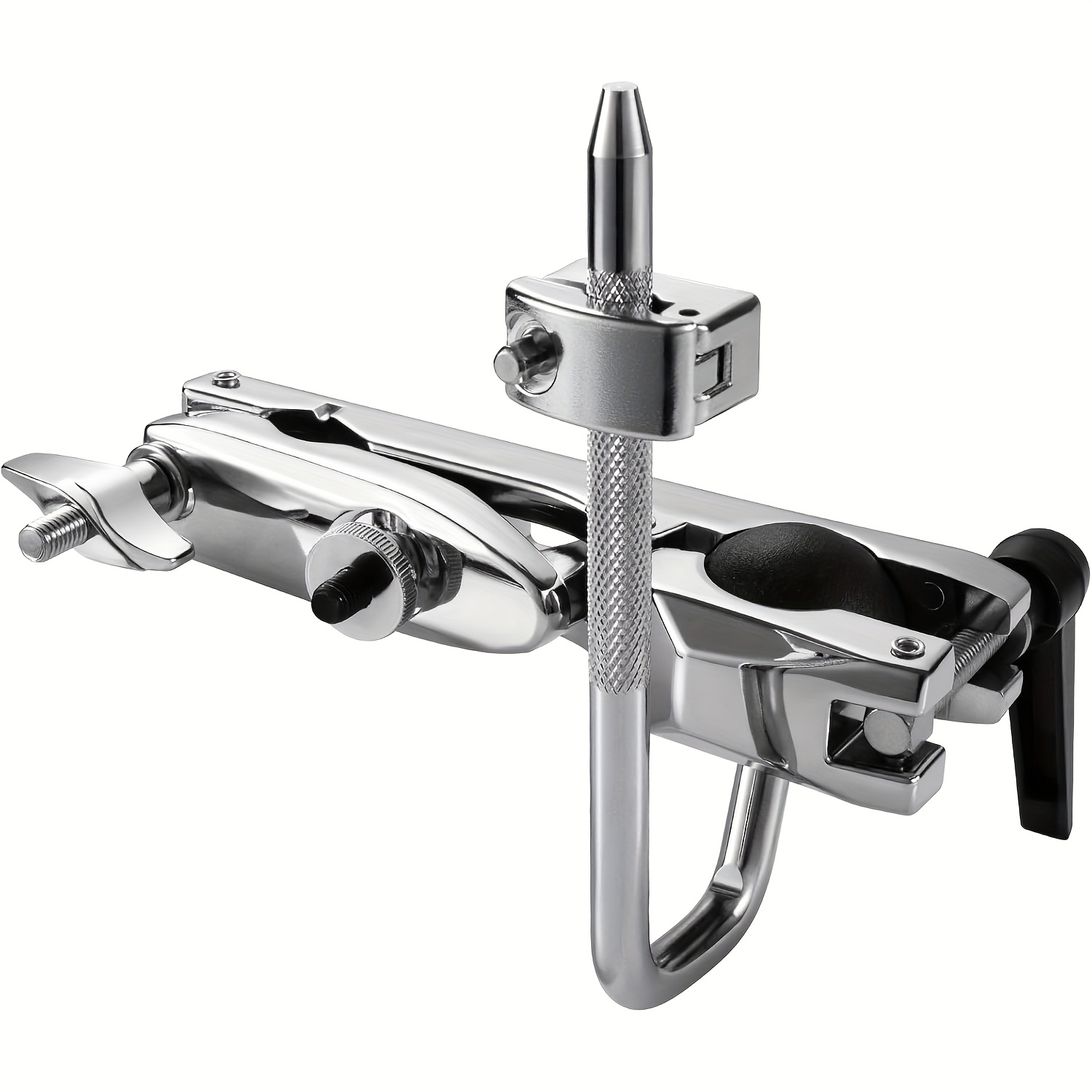 TEMU Drum Set Clamp For & Cowbell, Drum Set Mounting Clamp With Universal & Long Ratchet Handle