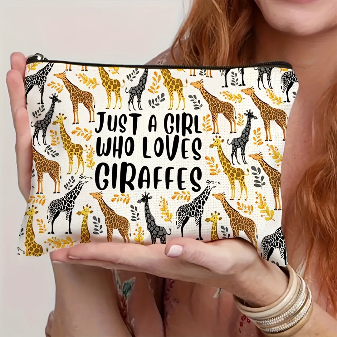 

Chic Giraffe Makeup Bag For Women - Perfect Gift For , Ideal For Travel & Use