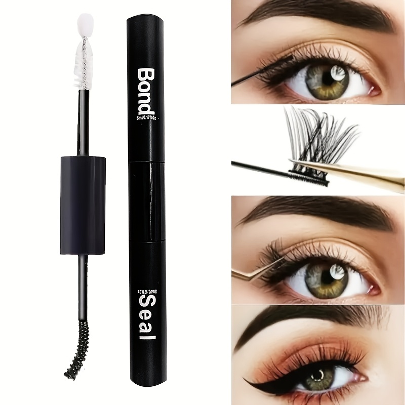 Image of Dual-end Waterproof Eyelash Glue For Strengthening False Eyelashes, Long-lasting Bonding And Sealing, Stable And Easy To Apply Without Smudging