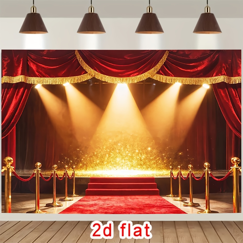 Red Carpet Backdrop for Movie Star Photography