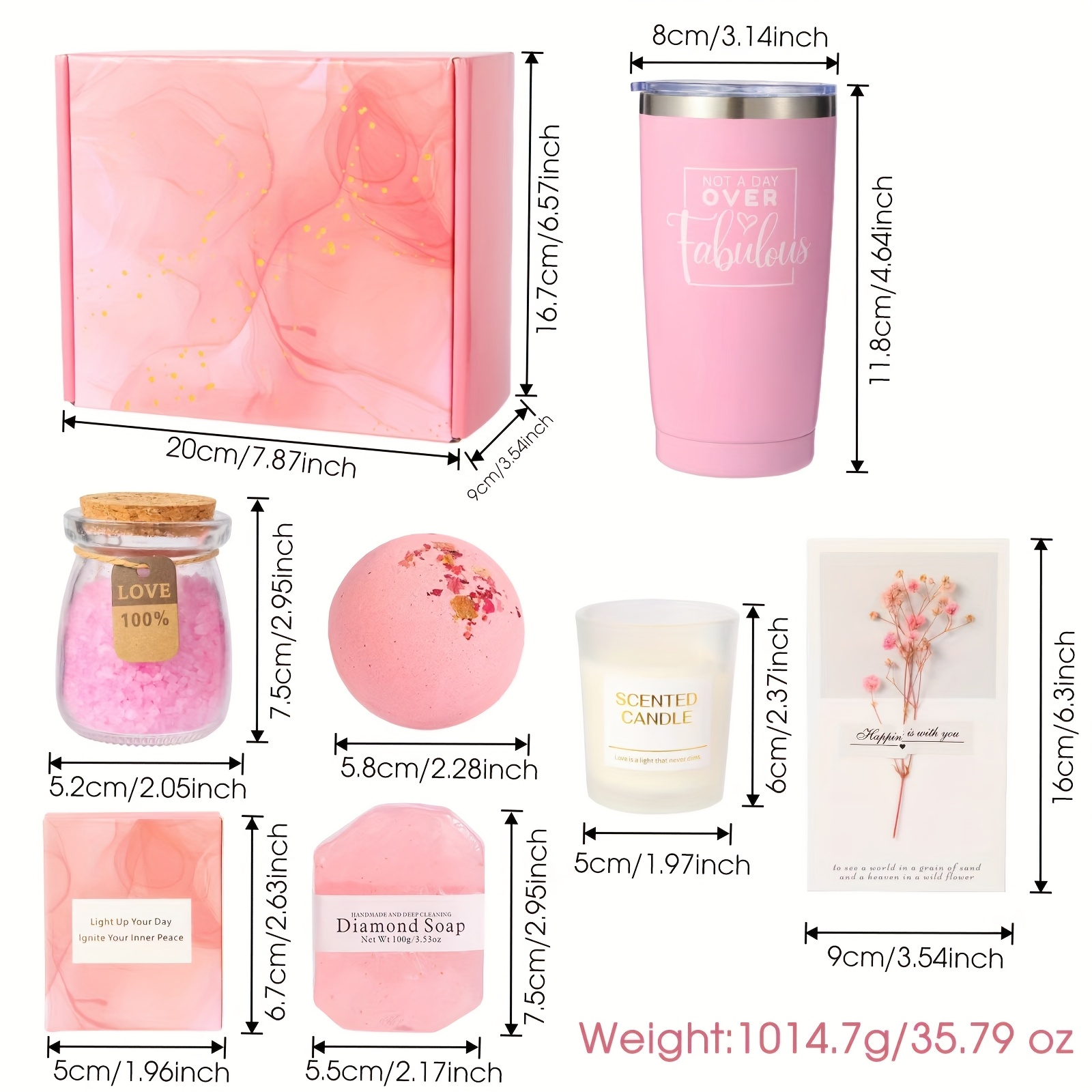 Valentines Day Gifts for Women/ Her, Birthday Gifts for Women, Self Care Gifts Get Well Soon Gifts, Bath Sets for Women Gift, Ocean Relaxing Spa Gifts Basket Care Package, Her Friends Sister Wife, Valentines Gift Basket, Bath Spa Gift Set for Women