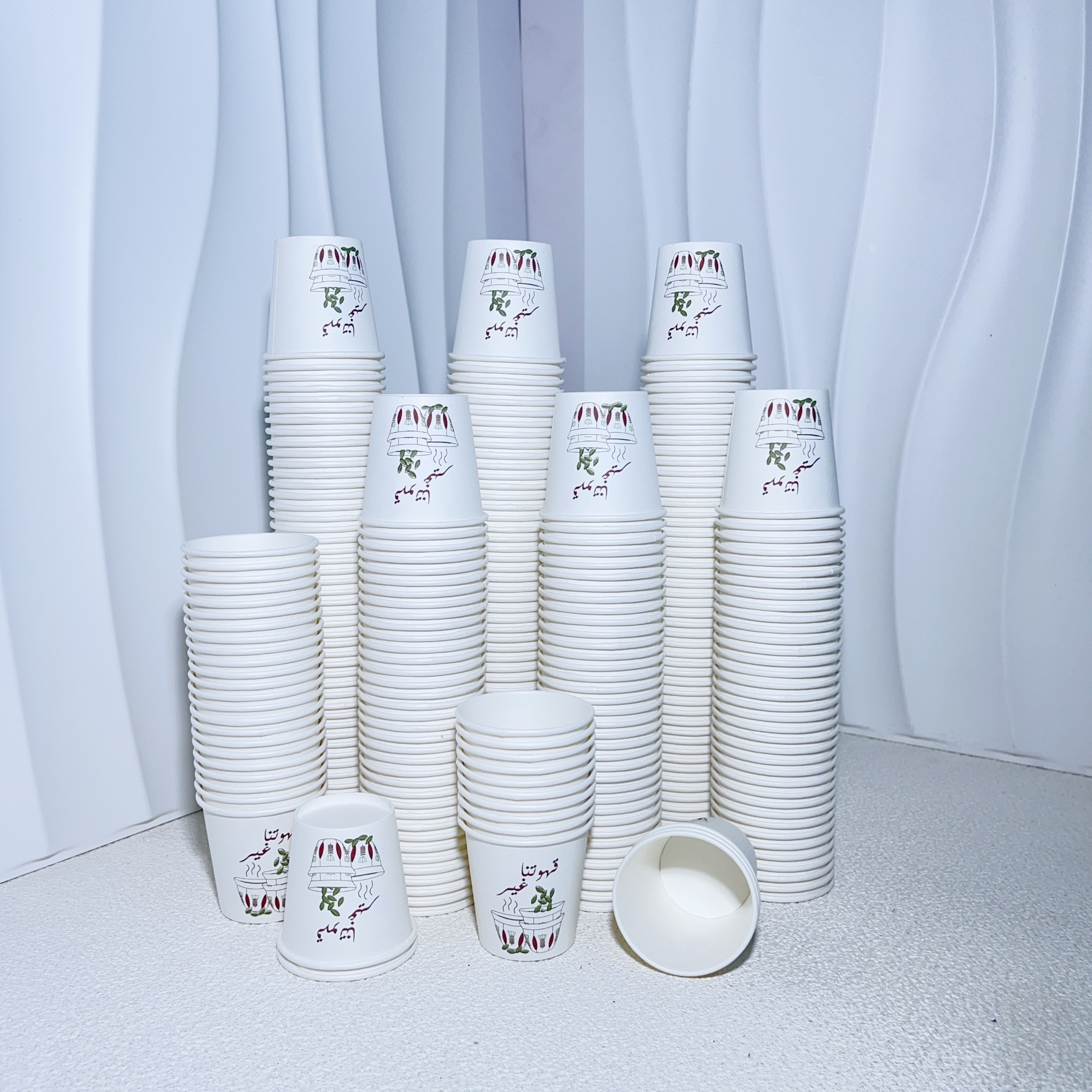 200개 3oz 누수 방지 일회용 종이컵   & 음료용 - 파티, 결혼식, 피크닉 등에 완벽, 두꺼운, 맛있는 컵