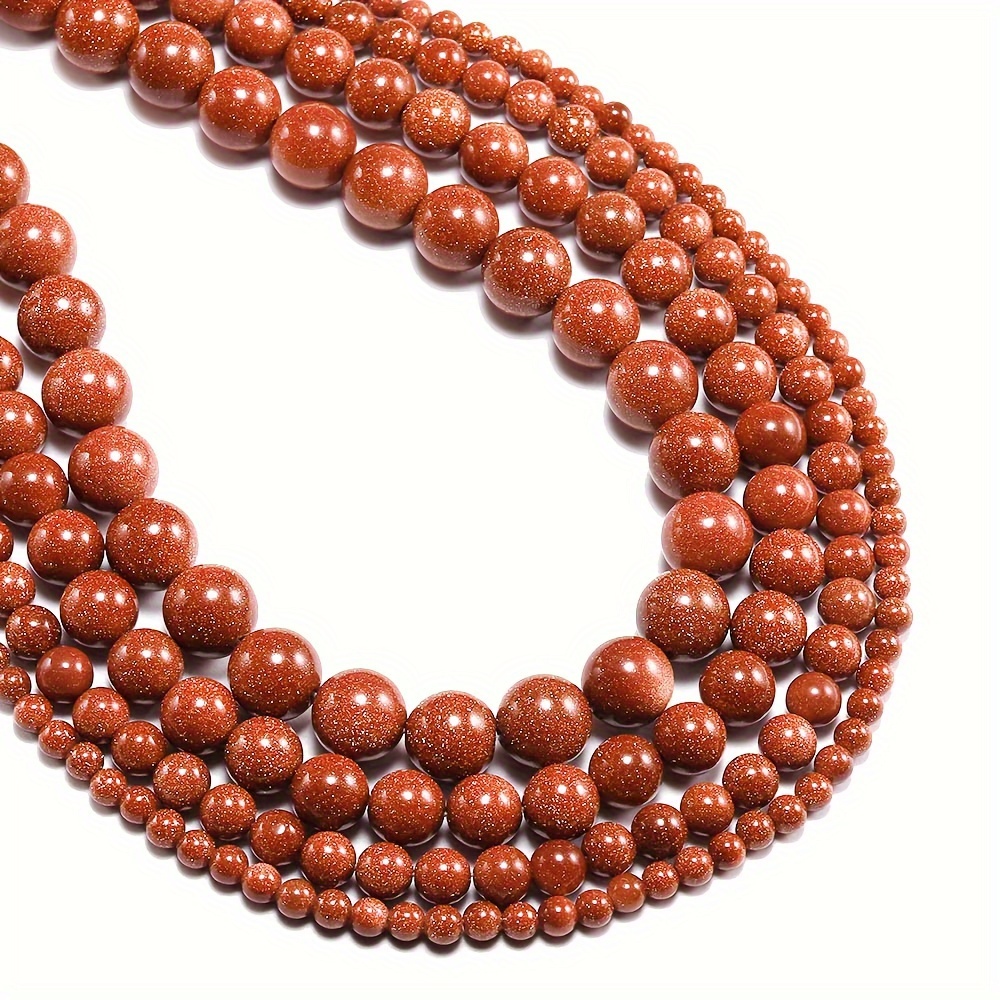 

A String 4/6/8/10mm High-quality Natural Golden Sandstone Beads Round Loose Spaced Beads Jewelry Making Diy Bracelet Necklace The Best Gift