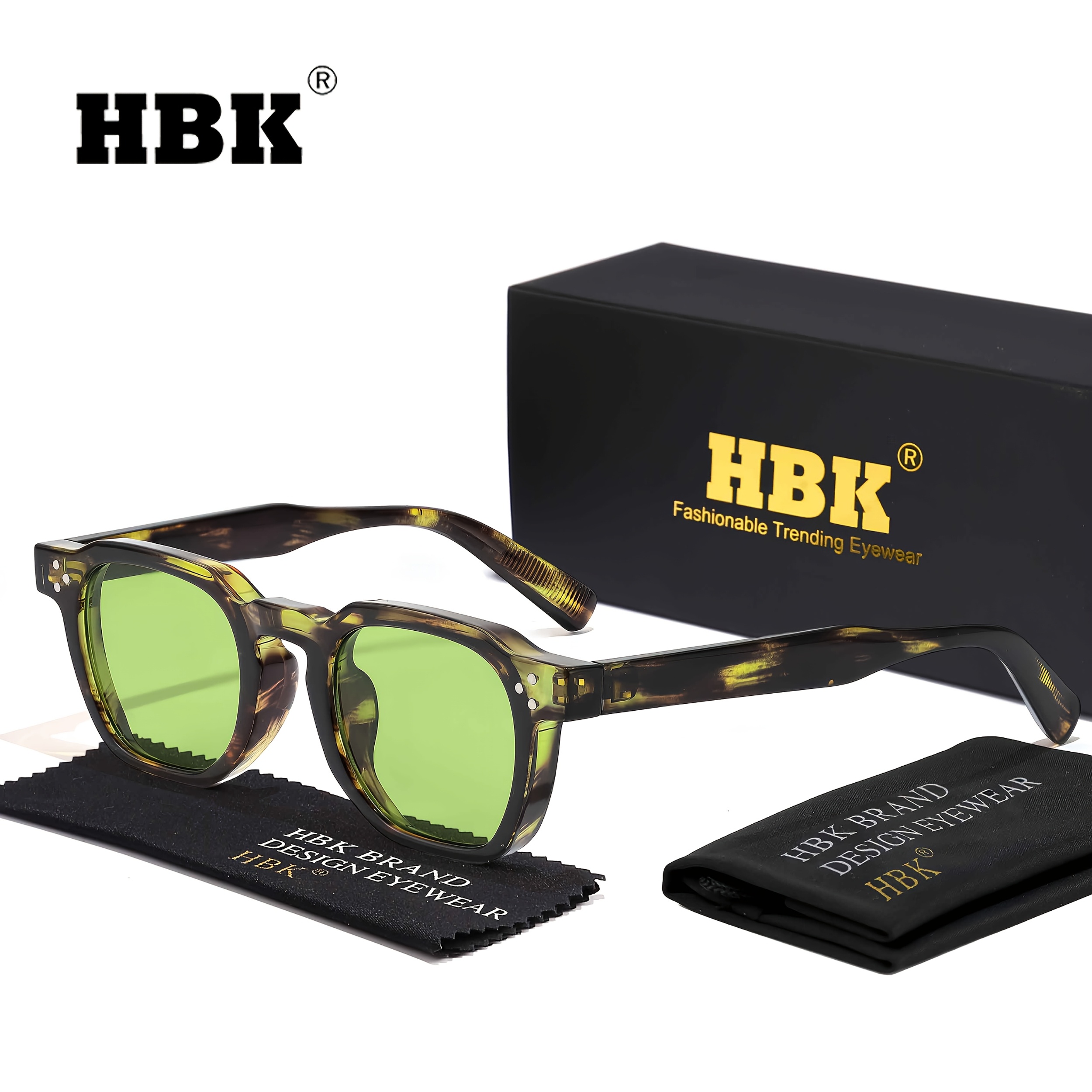 Image of New Square Shape Sunglasses Casual Sunglasses For Men Women Vacation, Street Photo, Shopping & Gifts Eyeglasses With , Without Battery