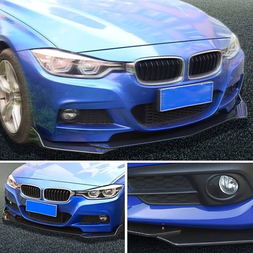 car modification parts universal front shovel adjustable five lip surround separator bumper body kit