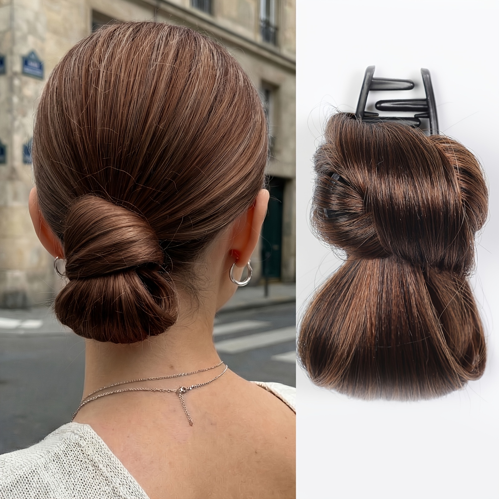 TEMU Easy Hair Bun Tool With Clip Suitable For All Kinds Of Women
