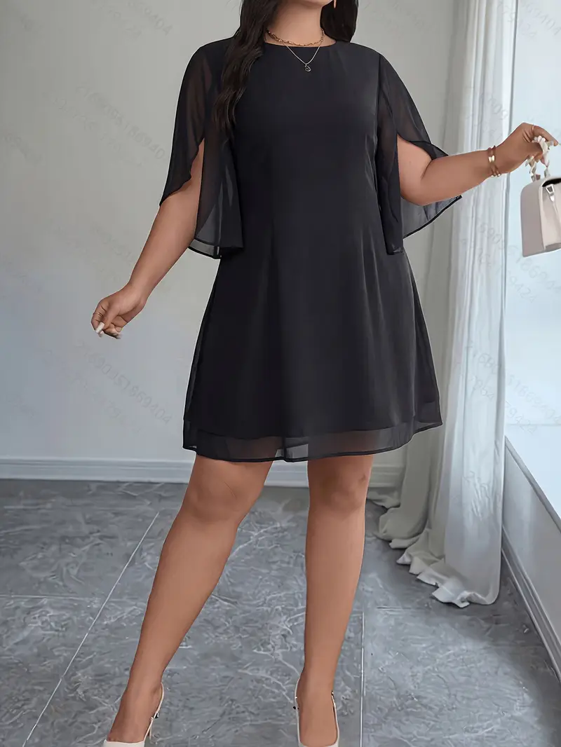 plus size black flare dress Plus Size Black Fit Flare Tank Dress Black / 1XL