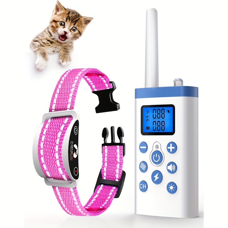 

Gentle Training, Adjustable Training Shock Collar With Remote - 2 , Auto Anti-, Usb Rechargeable, Includes Digital Temperature Humidity Monitor, Reduction Collar|digital Display Collar|metallic Collar