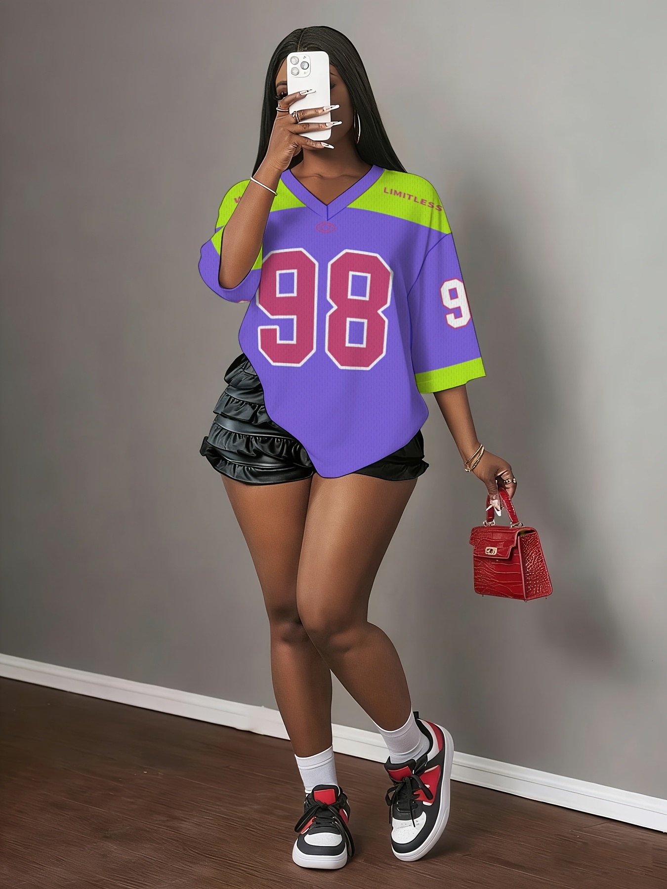 90s jersey outfit women sold on Temu Canada