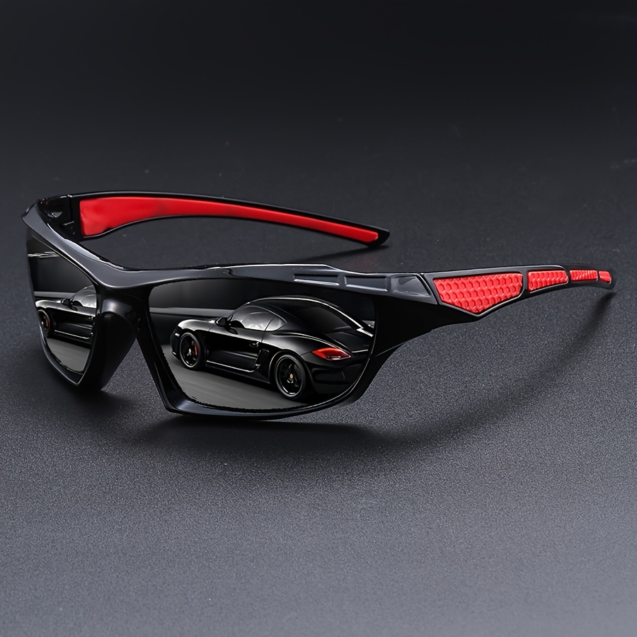 Image of Outdoor Glasses With Pc Frames, Suitable For Casual Trendy Fashion Glasses, Wrap-around Style Cycling Glasses. High-quality Glasses Make Them An Gift