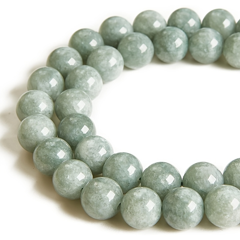 

Beads 6/8/10mm - Natural Stone Decorative Beads For Jewelry Making, Diy Necklace Bracelet, Smooth Round Gemstones, No Plating, Ideal For Christmas, Valentine's Day, Birthdays & Campus Gifts