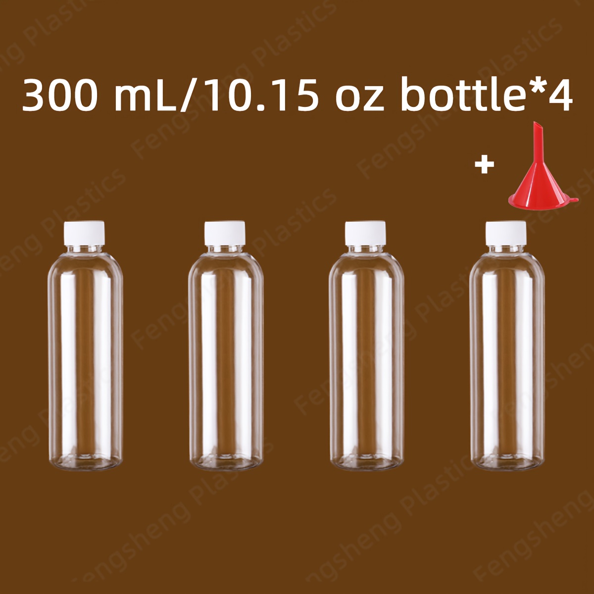 TEMU 4pcs Plastic Sealed Bottles, Dispensing Bottles, Pet Transparent Empty Bottles, Portable Travel Bottles, With Liquids And Powders, For