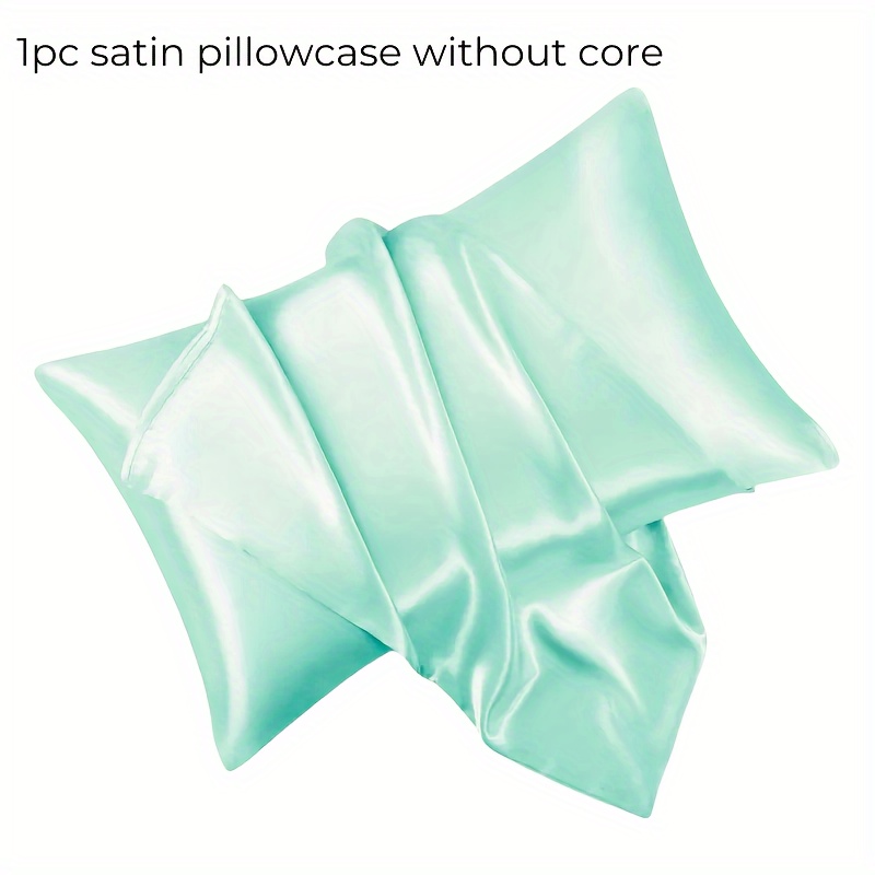 TEMU 1pc Satin Pillowcase - Envelope Closure - Soft And Skin-friendly
