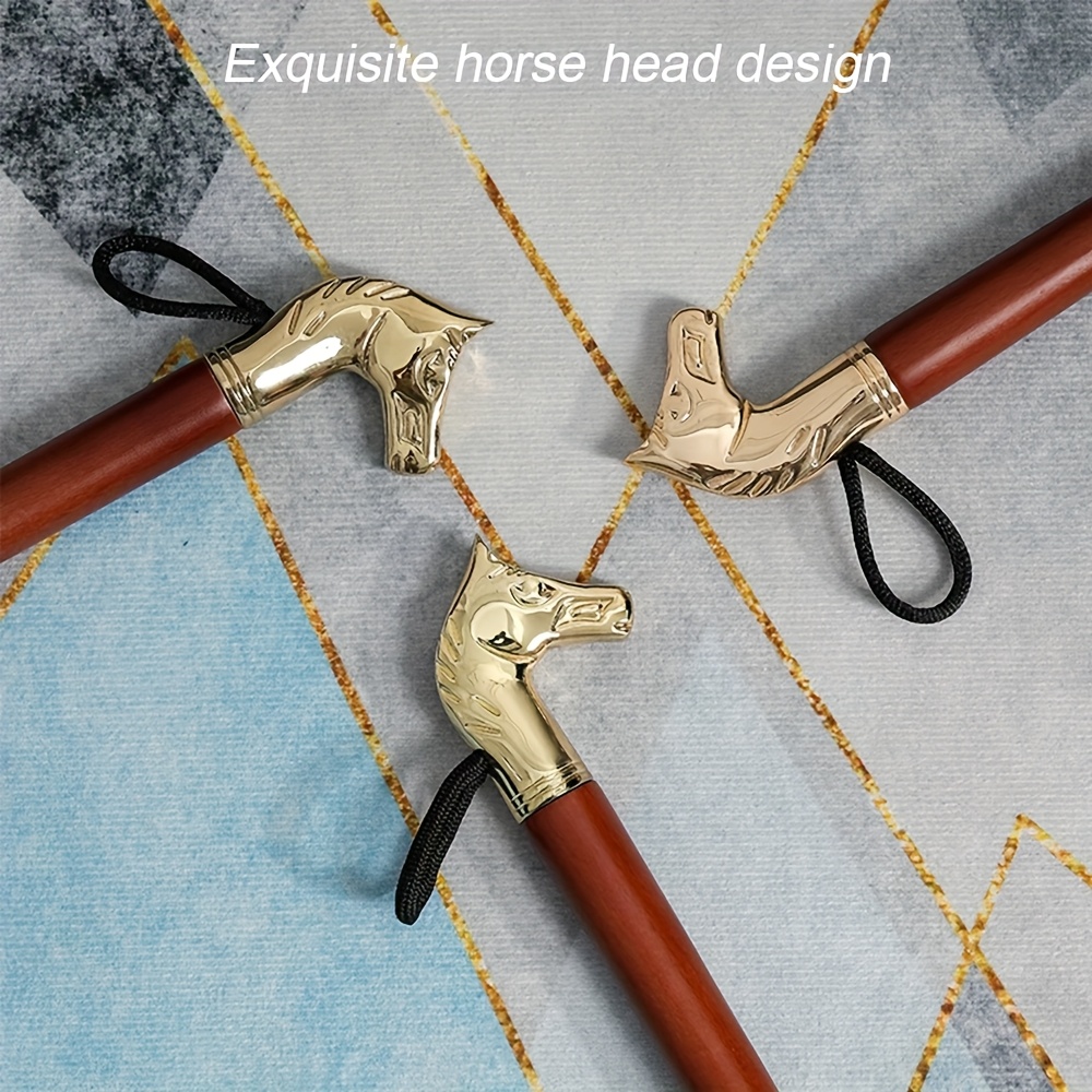Long Handle Horse Head Shoe Horn, 55.88cm/ 32.0cm Wooden Metal Shoe Horn Shoe Helper