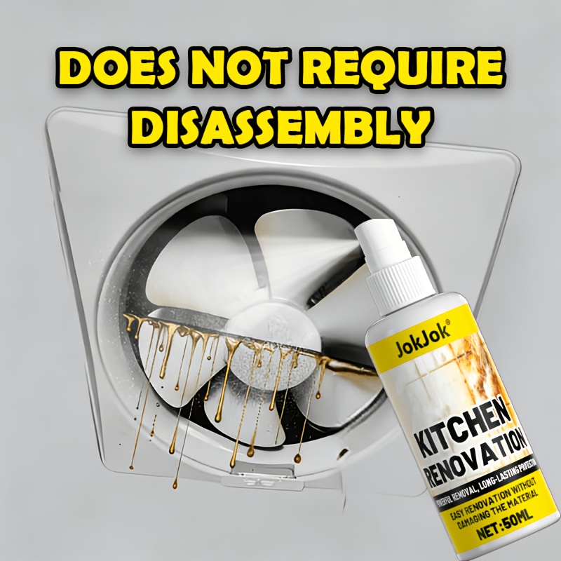 Spray profesional pentru recondiționarea suprafețelor din bucătărie - Îndepărtează eficient grăsimea și reziduurile de gătit, ideal pentru hote, grătare, plite și electrocasnice metalice, menținând o aspectă strălucitoare și proaspătă