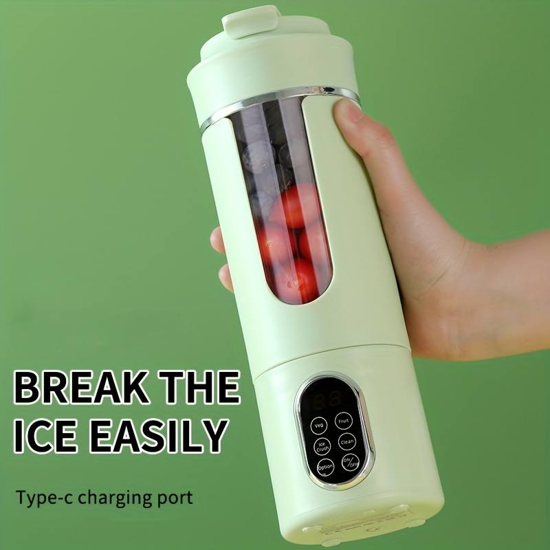 USB Rechargeable Portable Blender And Handheld Juicer - Easy to Clean, Great for Smoothies, Shakes, And Fresh Fruit Drinks - 12 Oz to 17.92 Oz Capacity with Digital Display - Ideal for Home, Office, Travel Outdoors