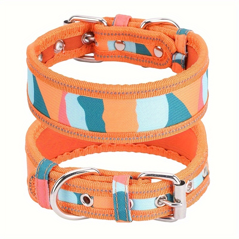 Reflektierendes Hundehalsband Aus Nylon – Verstellbar Mit Sicherheitsschnalle Für Kleine Bis Große Hunde