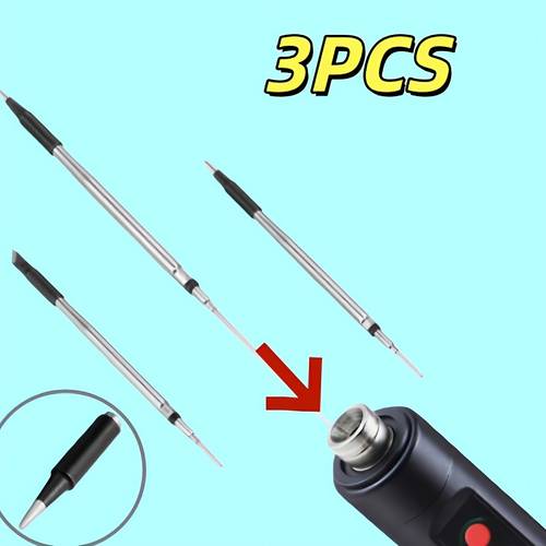 3pcs set of replacement tips for usb powered portable electric soldering iron compatible with 5v applications including electronics repair welding maintenance disassembly circuit board cpu soldering and diy projects