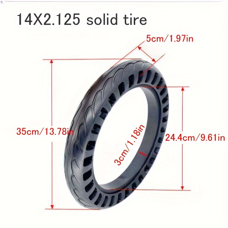 bicycle tire 14x2.125 (57 254) honeycomb solid anti - Temu