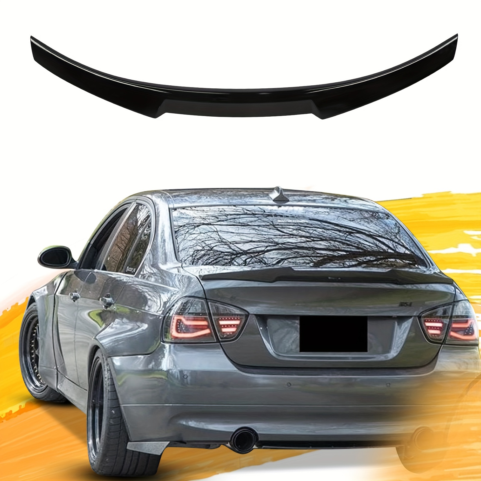 

Rear Spoiler For 2013-2018 F30 3 Series 4dr Sedan F30 3 Series Sedan & 2014-2019 F80 M3 Sedan M4 Style Trunk Spoiler For 320i 325i 328i 335i 340i