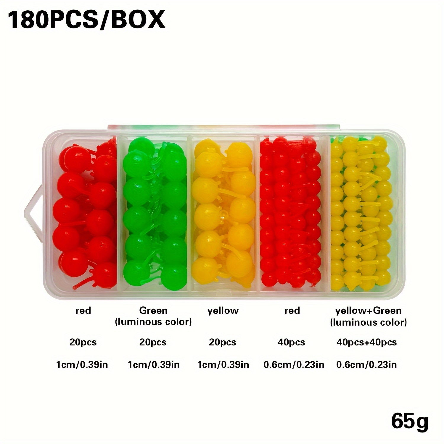 100/180pcs Carp Bait Fishing Bait Set, Fishing Soft Bead Corn Shaped Bead, Floating Artificial Bait With Plastic Box, Suitable For European Carp Silicone Soft Bait, Outdoor Fishing Accessories