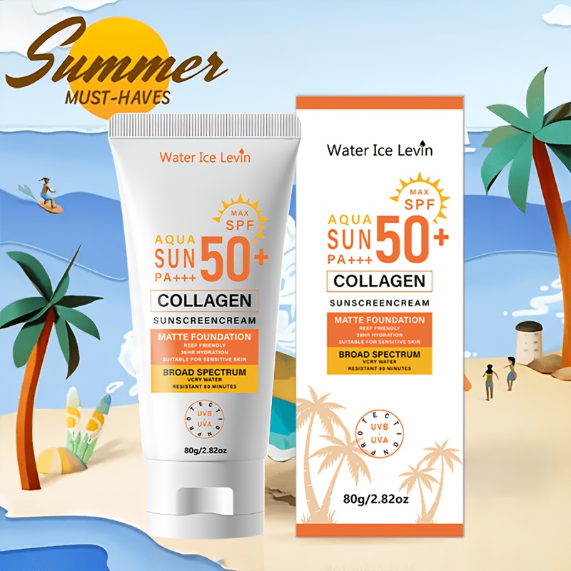 50 aloe vera sunscreen for face body   moisturizing lightweight easy to   alcohol free   summer travel sunbathin Product details 4