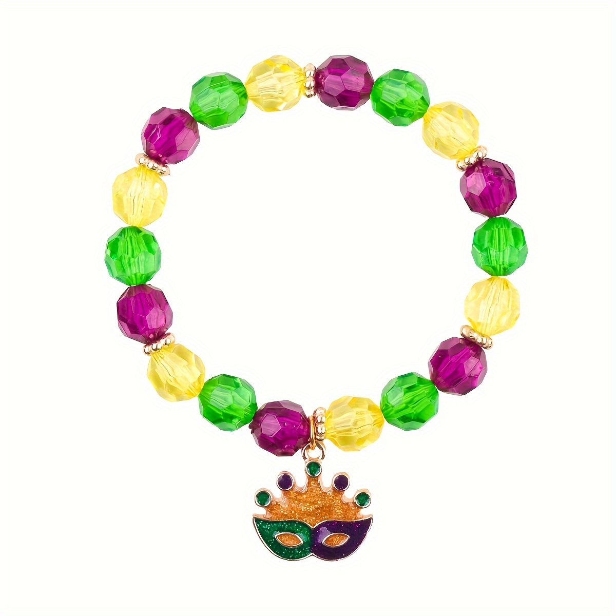 MARDI GRAS MASK BRACELET