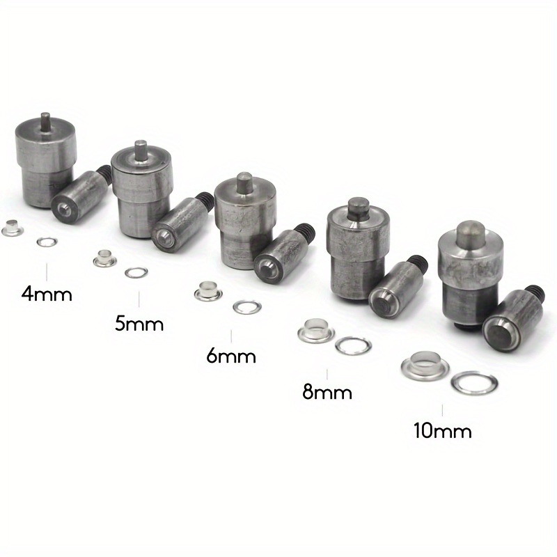 

5 Of Punching Die Set, Diameter 4mm, 5mm, 6mm, 8mm, 10mm