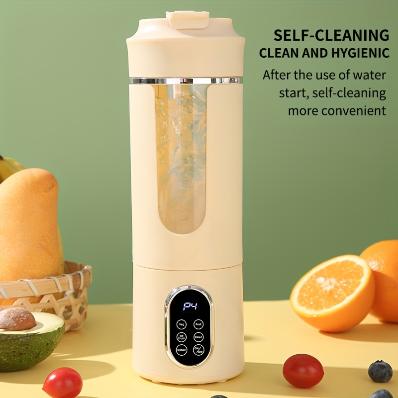 USB Rechargeable Portable Blender And Handheld Juicer - Easy to Clean, Great for Smoothies, Shakes, And Fresh Fruit Drinks - 12 Oz to 17.92 Oz Capacity with Digital Display - Ideal for Home, Office, Travel Outdoors