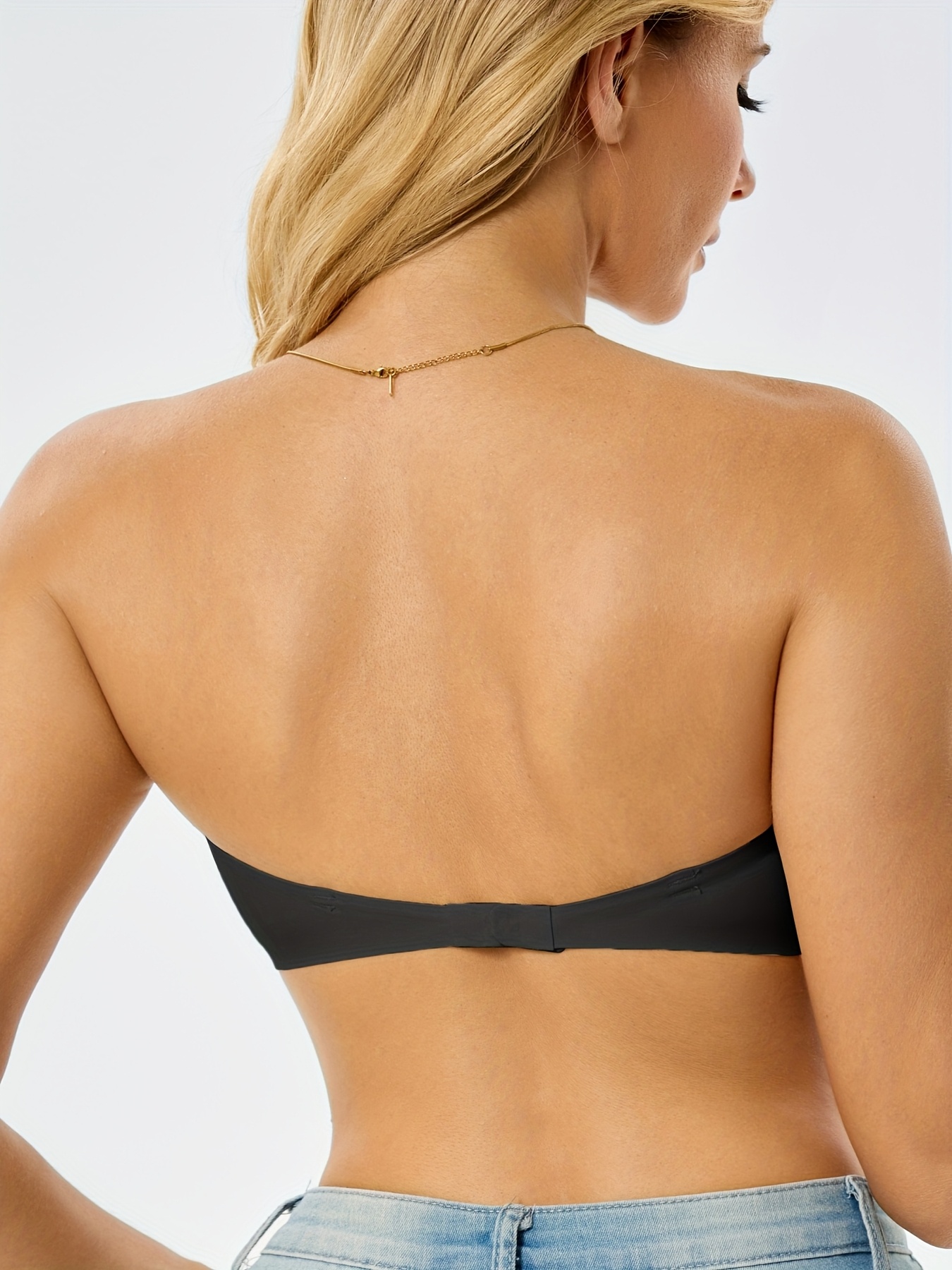 navy blue dress for baby girl Finelines Refined 6-way Low Cut Strapless Bra - Black