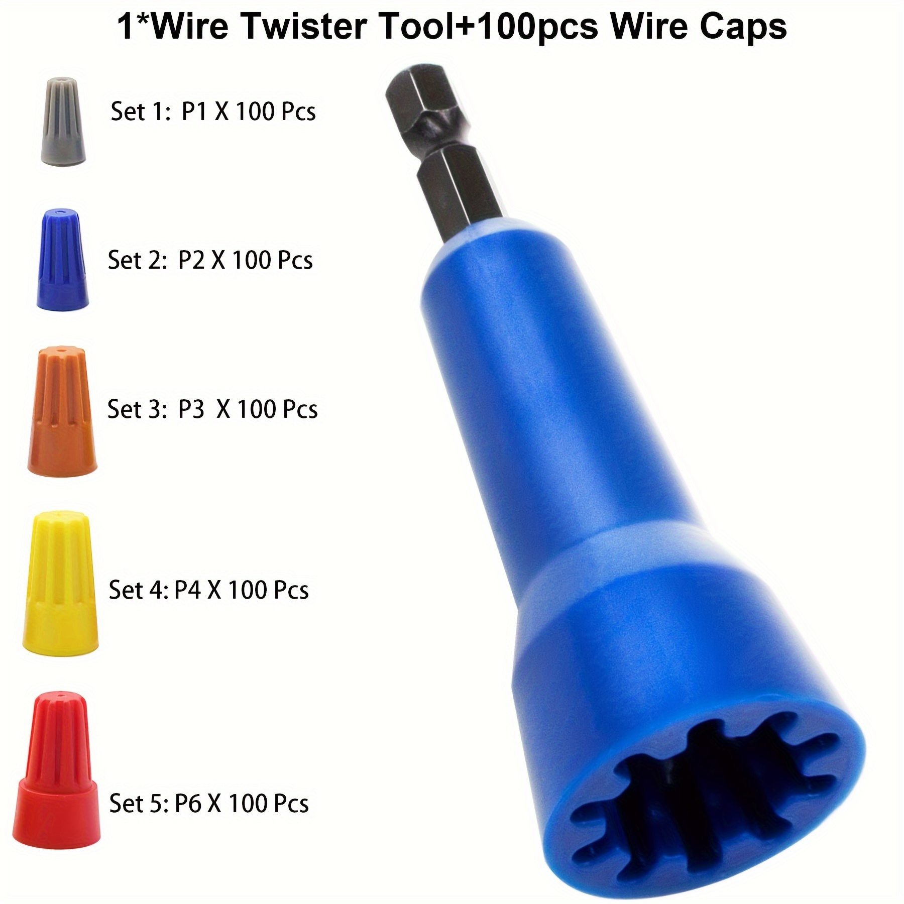 Wire Twisting Tool Nut Driver Wiring Efficiency Spin Twist Wire Connector  Socket