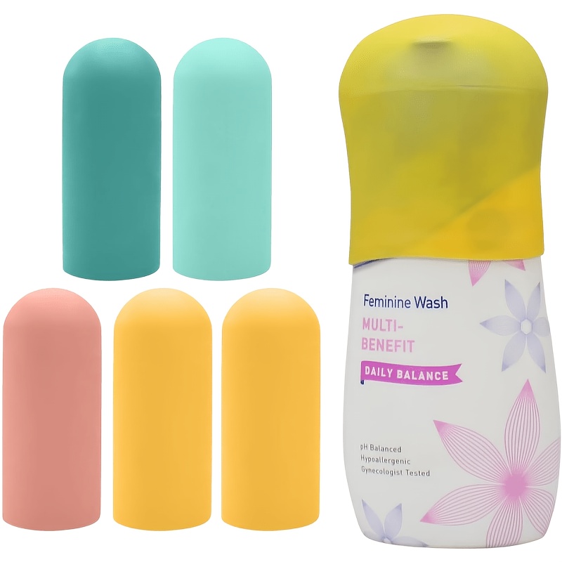 Image of 5/8/10 Pack Silicone Bottle Covers Travel Essentials For Women And Men, Beach Vacation Essentials, Travel Size Toiletries Additions, Cruise Ship Essentials 2026, Must Haves, Leak Proofing