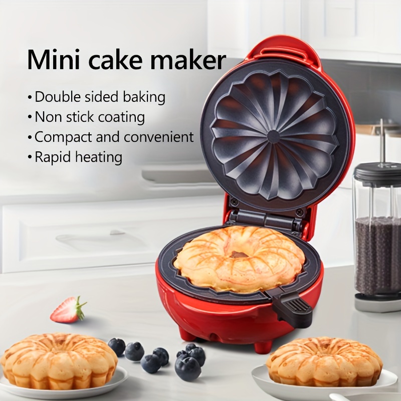 

Mini Cake Maker - Multipurpose Home Baking Machine With Nonstick Coating, Fast Heating For Cakes, Breads & , 110-130v Us Plug, Safe & -