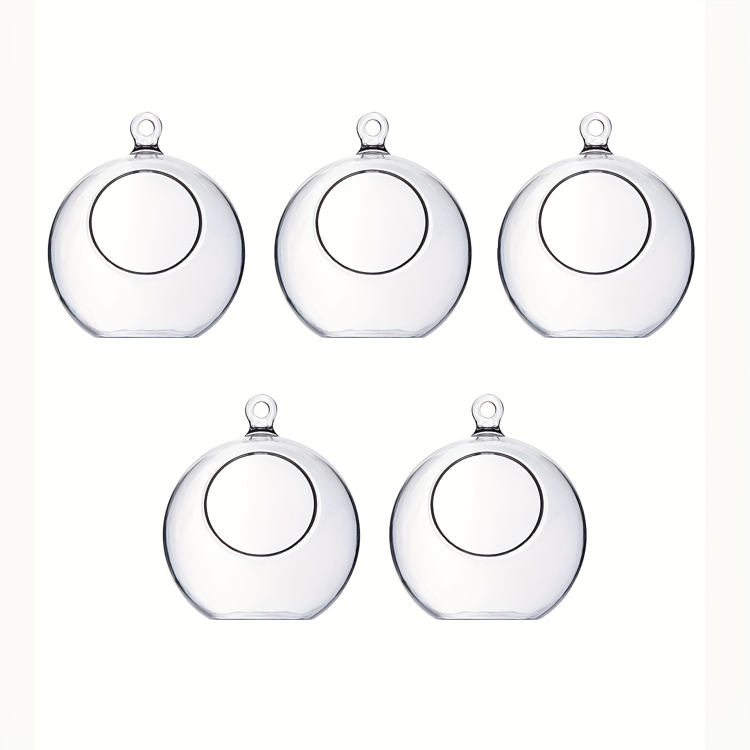5pcs Transparent Hanging Spherical Candle Holders - Durable Pvc Open For Indoor/outdoor Weddings, Parties, Holidays - -resistant, High , No Electricity Needed