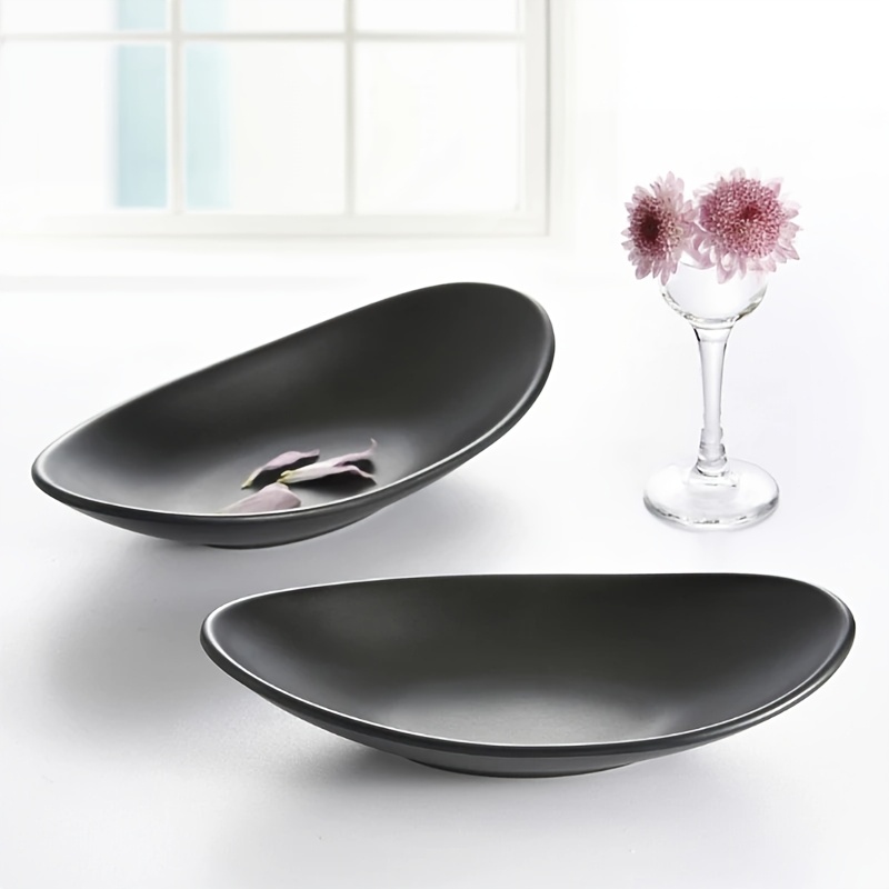 

Elegant Oval Black Ring Holder Tray, Multipurpose Jewelry Organizer, Bowl, Kitchen Decorative Dish, Home Accessory With Other Material For Jewelry Display, Jewelry Trays