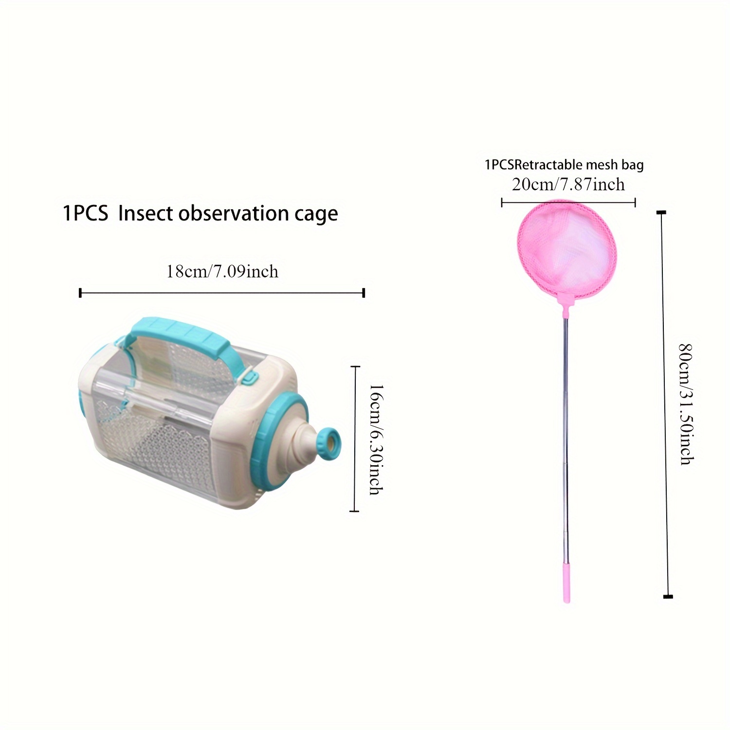 insect catching net observation cage set fish net Temu