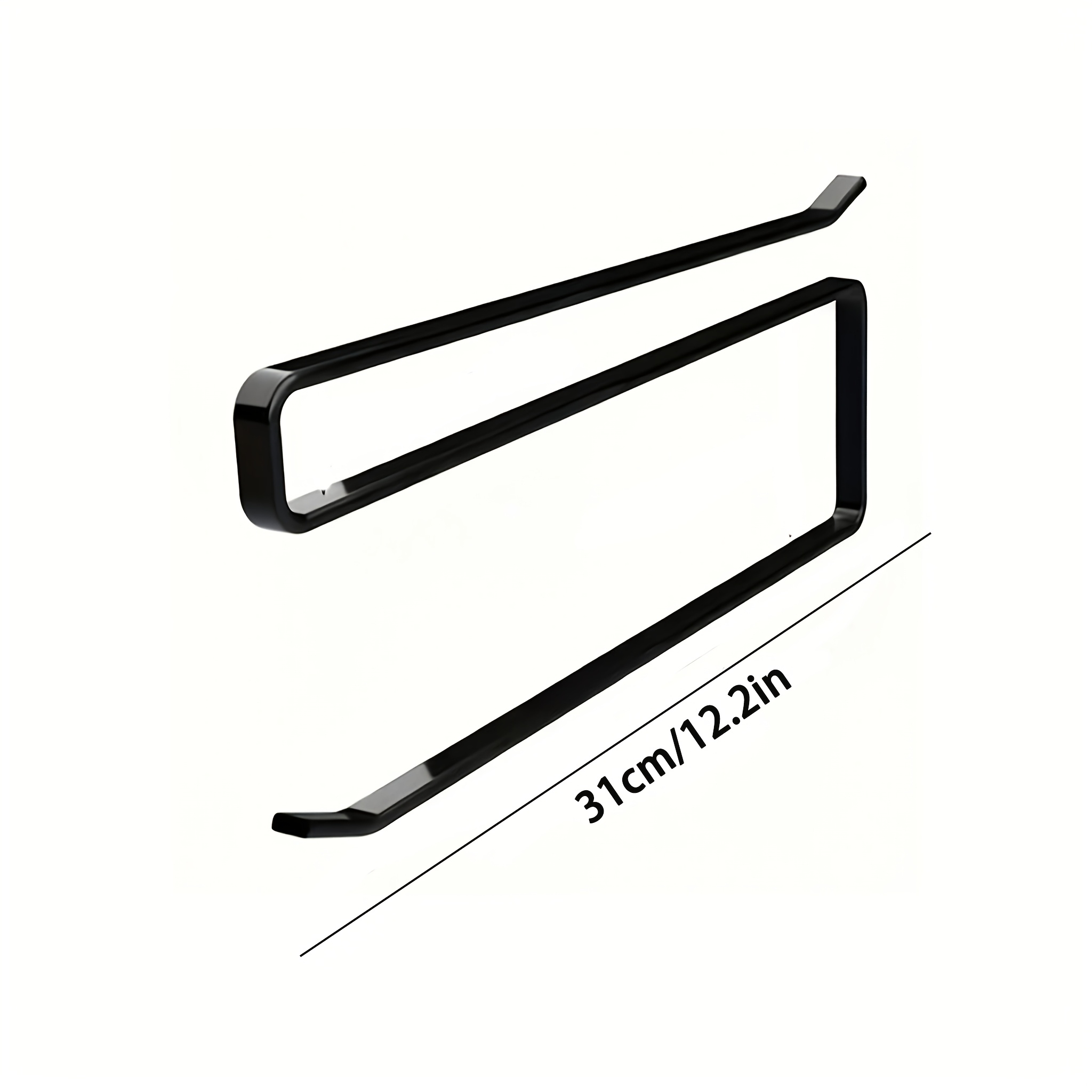 TEMU No-drill Wall-mounted Kitchen Paper Towel Holder, Multi-functional Storage For Cling Film & Toilet Paper, Space Saver For Kitchen Bathroom