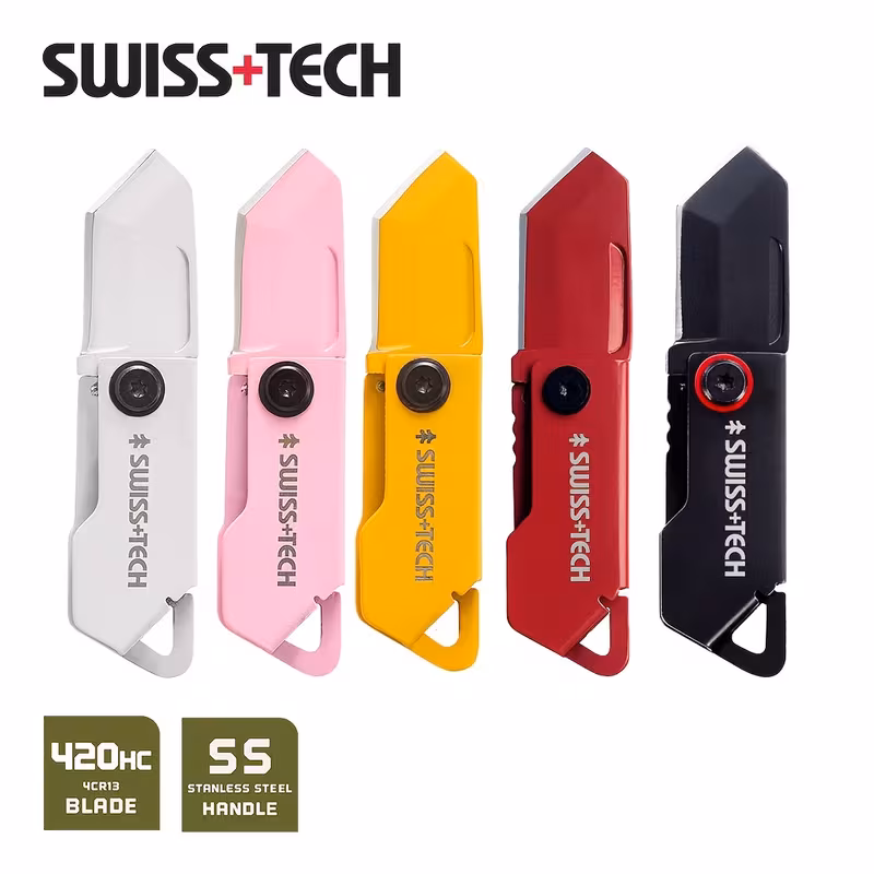 SWISS+TECH Mini Folding Keychain Knife