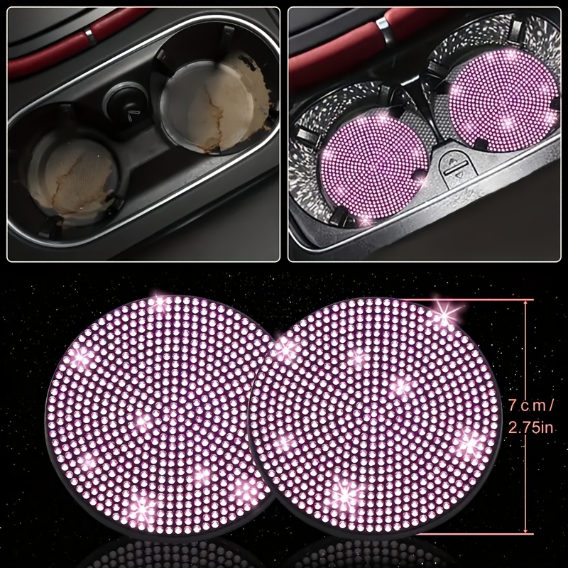 26pcs of diamond-encrusted interior car accessories