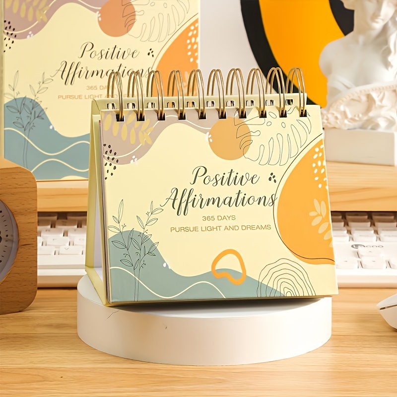 TEMU Inspirational Desk Calendar - Motivation & Affirmations, , Planner For Women, 5.5 X 4.8