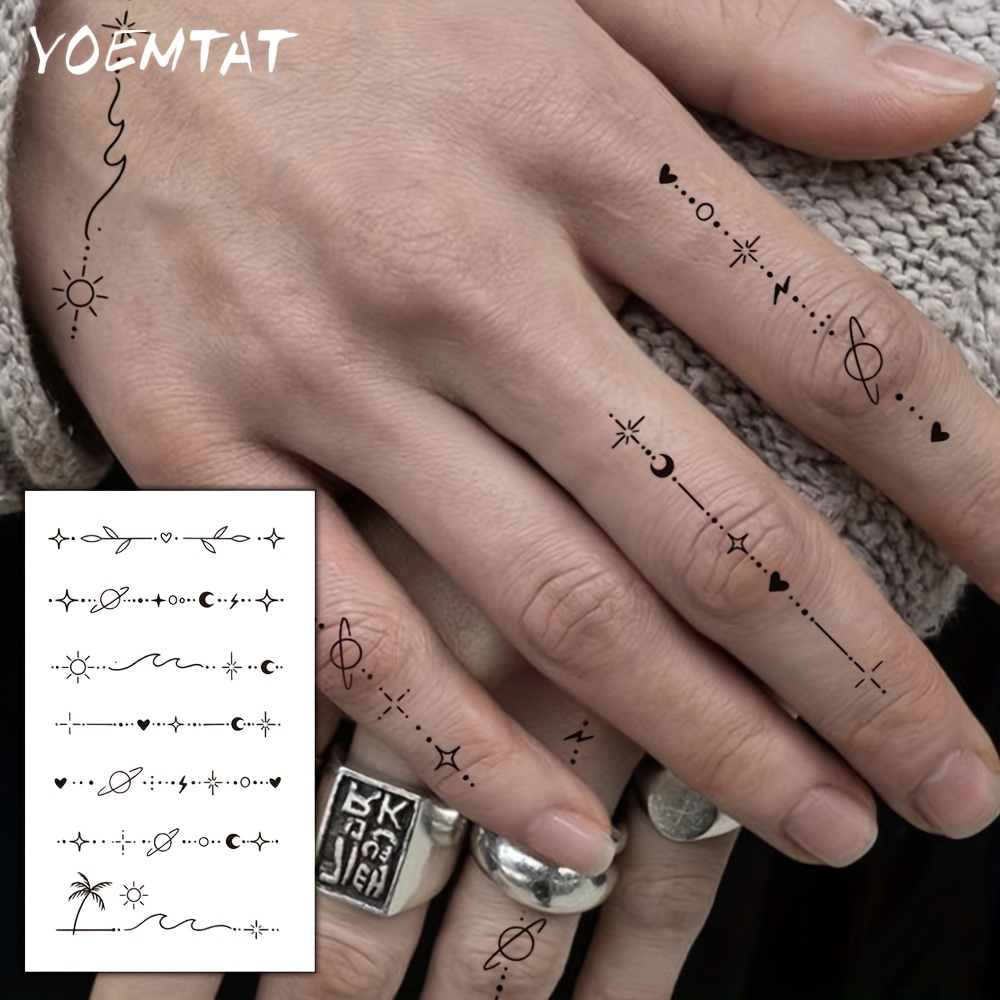 simple heart tattoo on finger sold on Temu Philippines